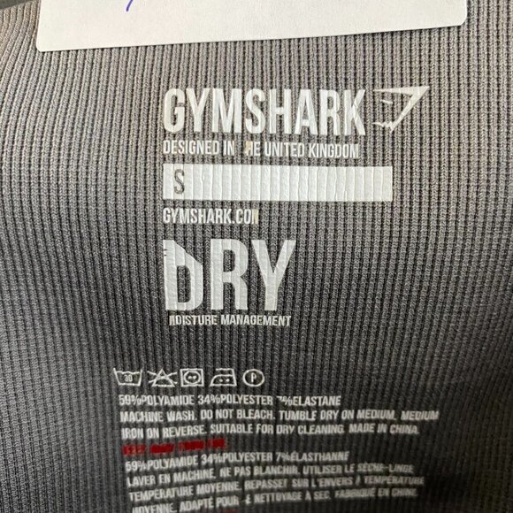 Gymshark Dry Seamless Leggings Gray Hi Waist Athletic Women's Small - Picture 7 of 7